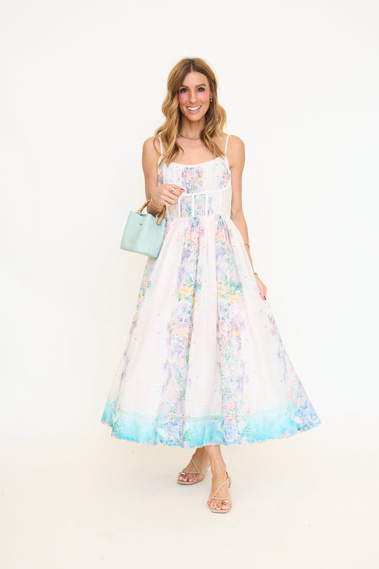 Corset Inspired Maxi Slip Dress