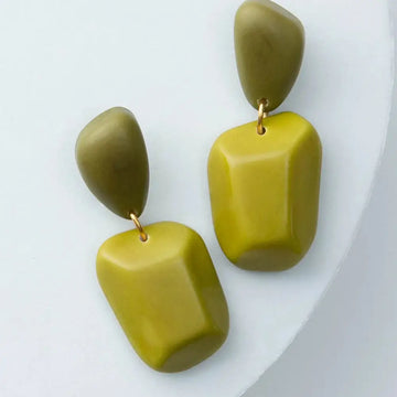 Kiwi Geo Earrings
