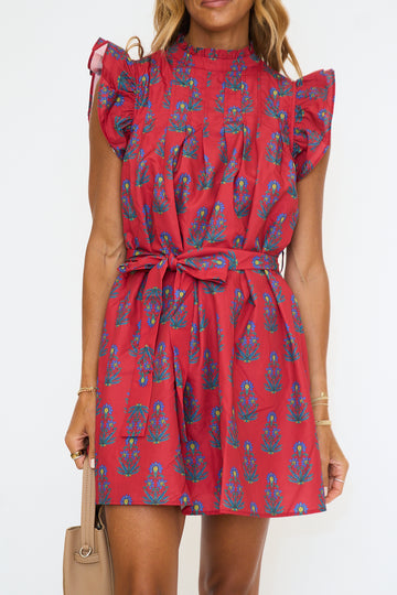 Ruby Red Mini Dress