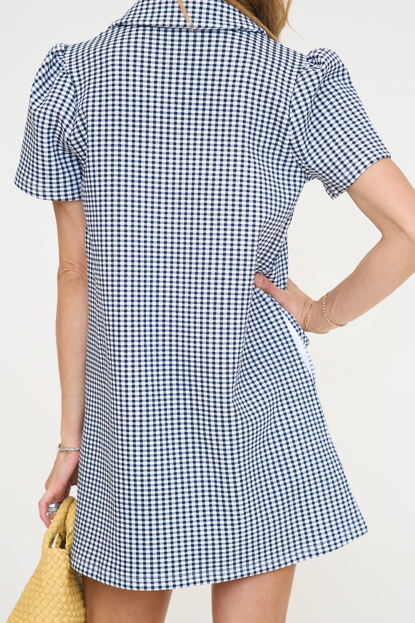 Gingham Zip Up Mini Dress – Lady Hart