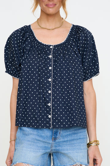Zoe Polka Dot Blouse