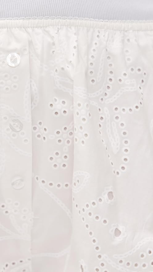 Eyelet Mini Shorts