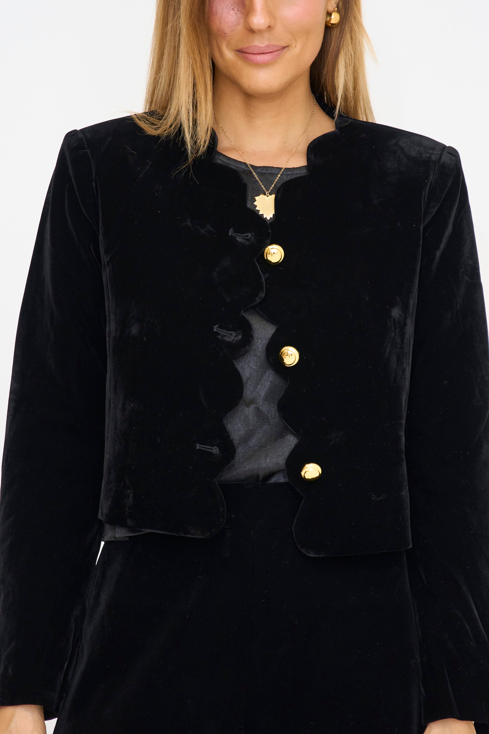 Velvet Scallop Jacket