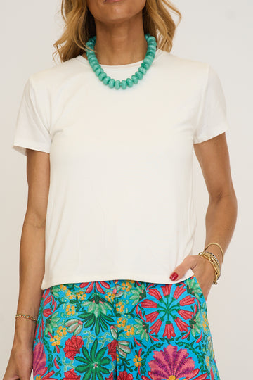 Solid Double Layer Crew Tee