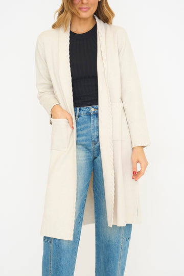 Winona Braided Long Cardigan