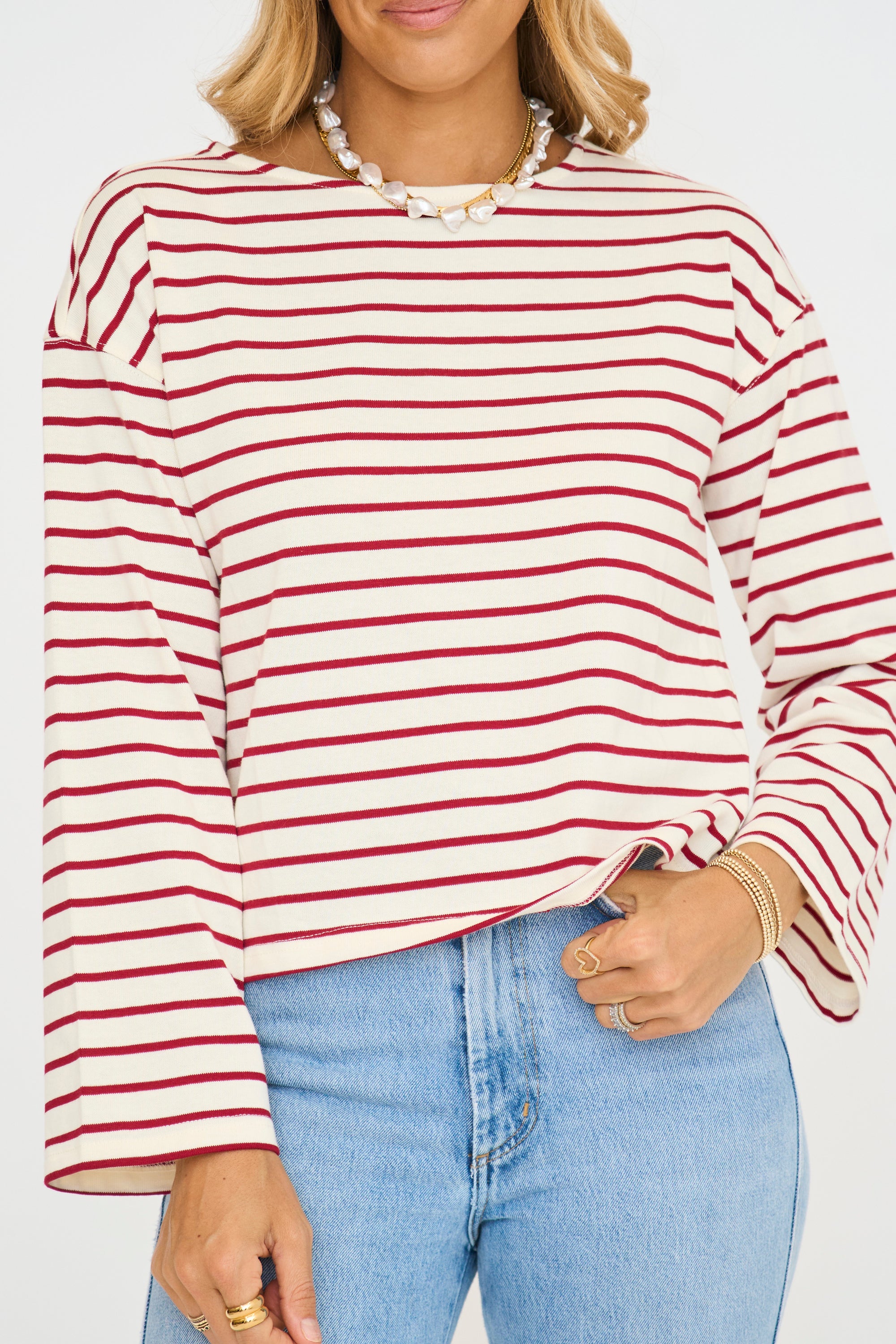 Janna Stripe Tee