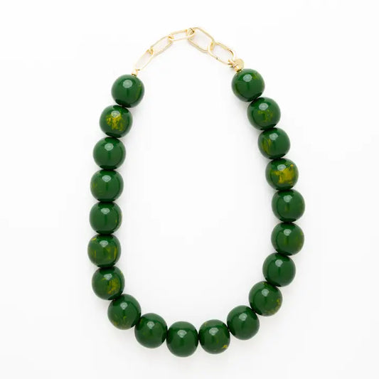 Iris Large Resin Bead Necklace