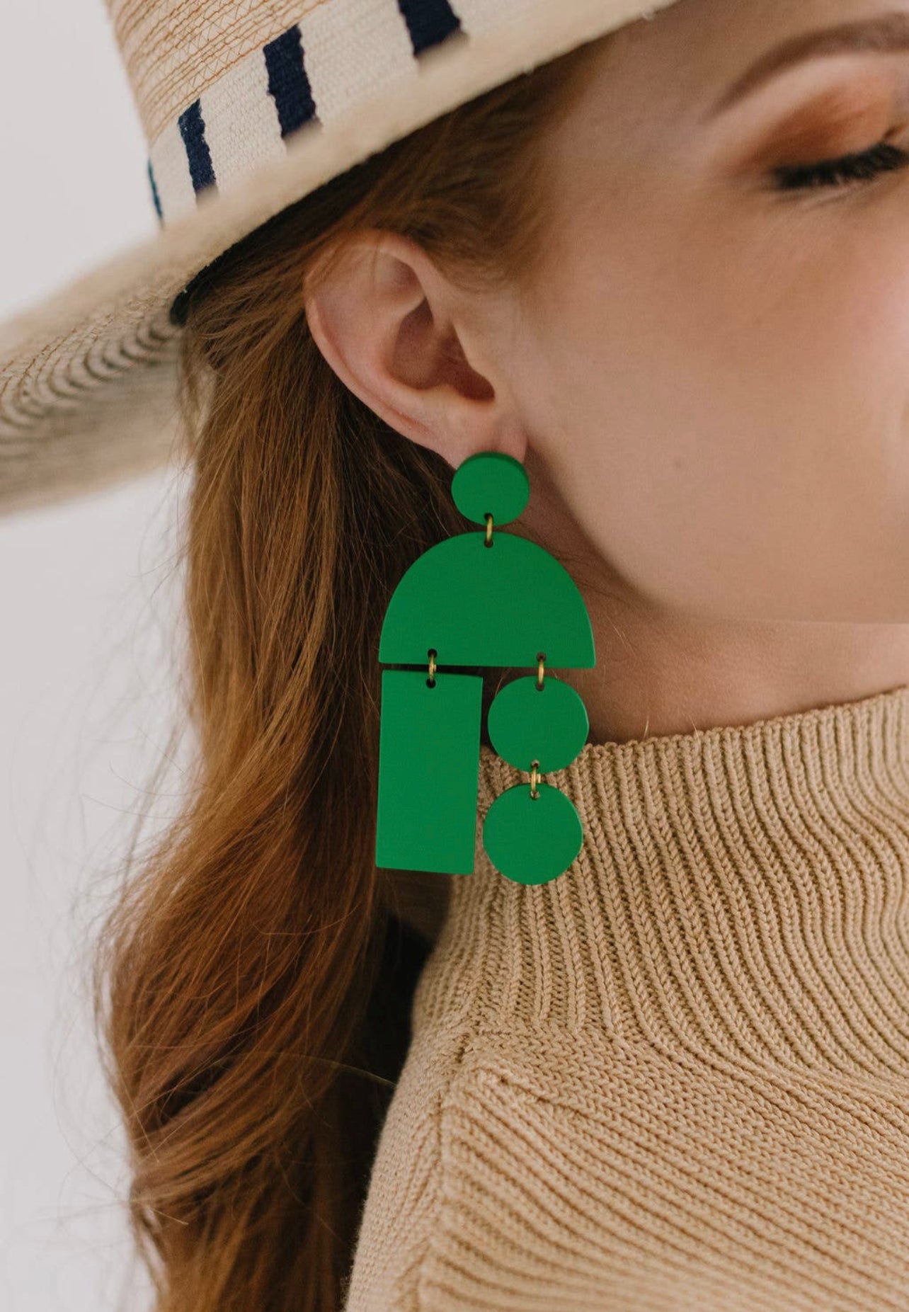 Emerald Mobile Earrings
