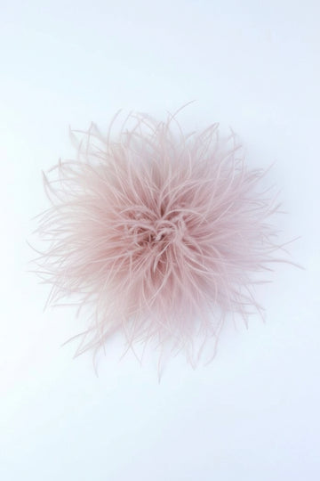 Feather Flower Brooch Pin