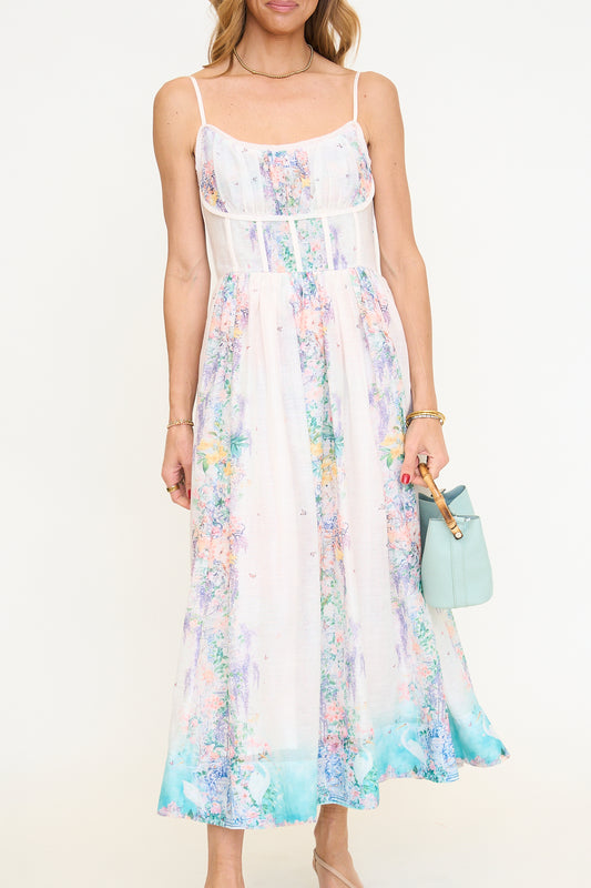 Corset Inspired Maxi Slip Dress