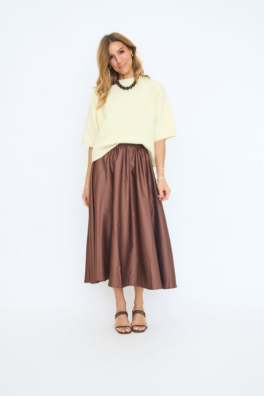 Flare Midi Skirt