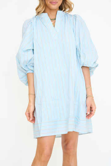 Teddy Stripe Mini Dress