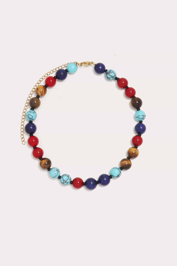 Fall Multicolor Beaded Necklace
