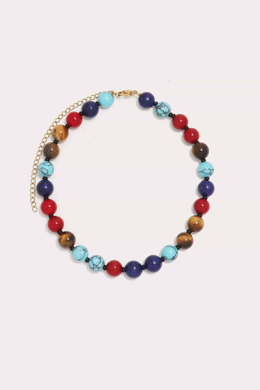 Fall Multicolor Beaded Necklace