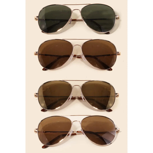 Classic Gold Rimmed Sunglasses