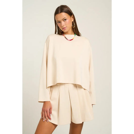 Ultra Soft Pleated Short Set