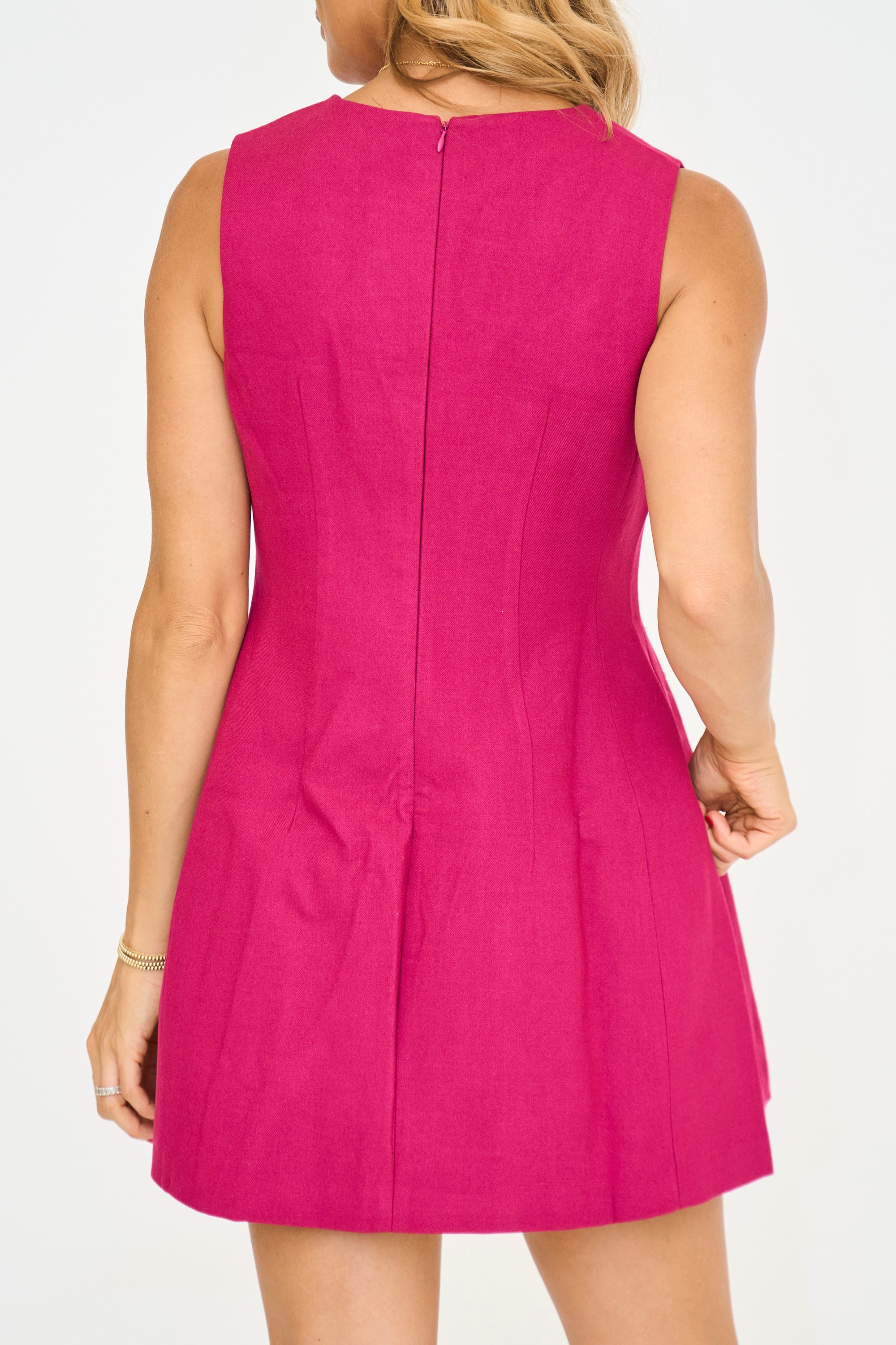 Berry Voluminous Mini Dress