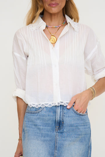 Delphi Lace Collar Blouse