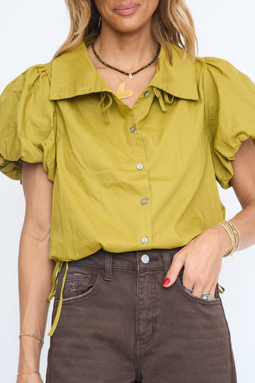 Dorothy Draped Collar Top