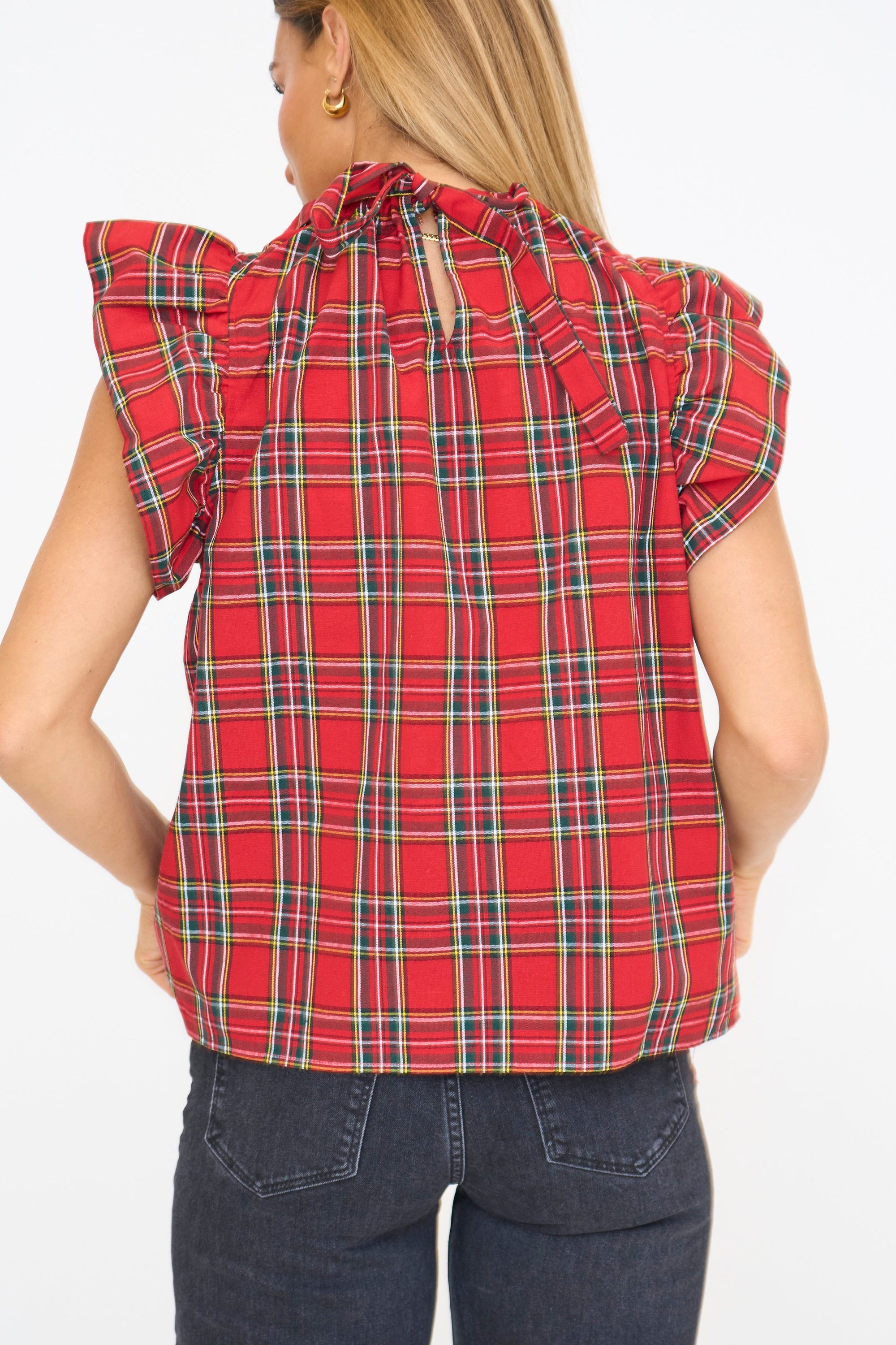 Tartan Tie Top