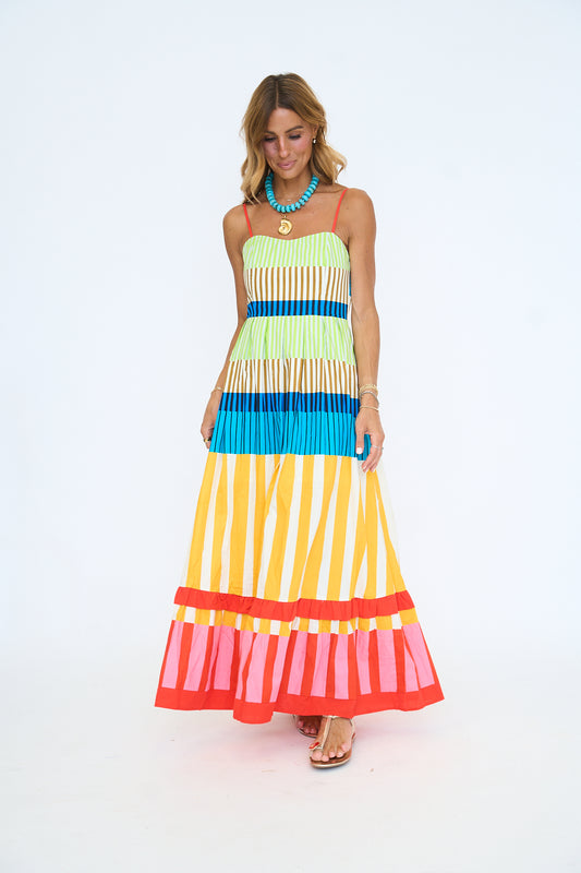 Stripe Cami Maxi Dress