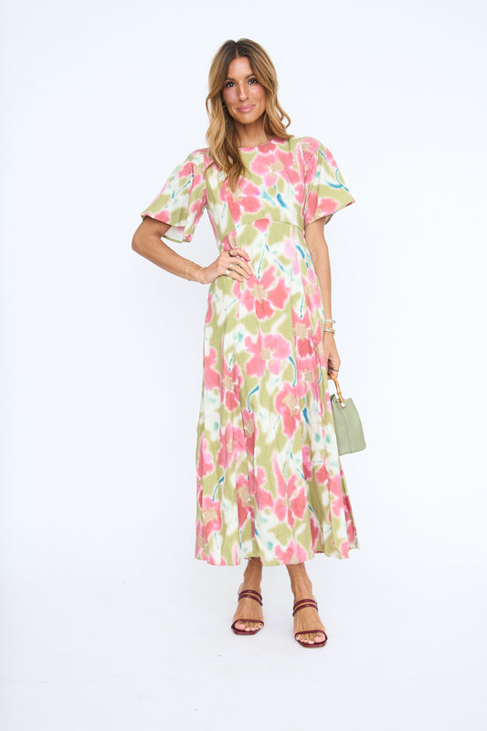Paige Abstract Floral Maxi Dress