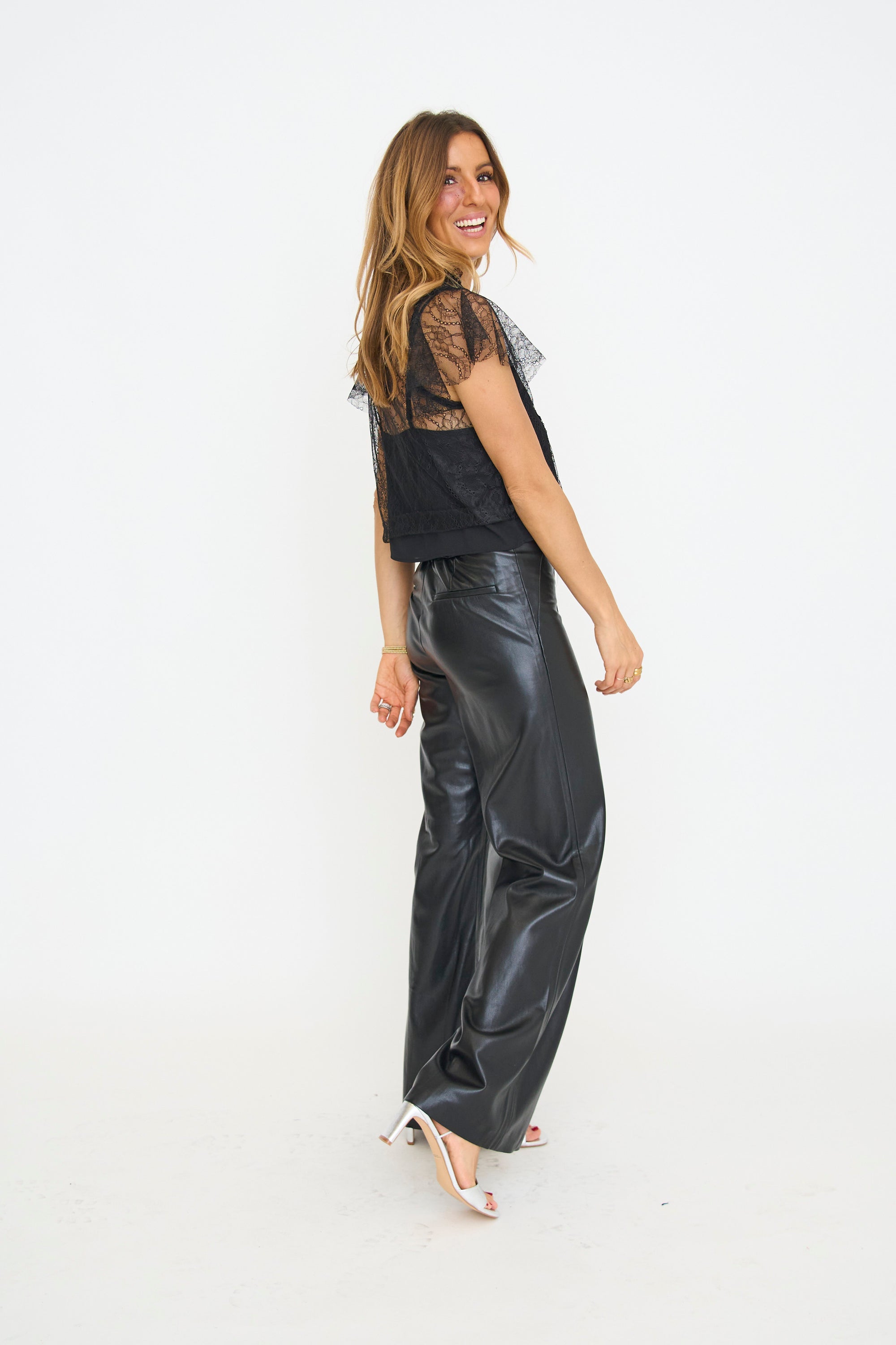 Lans Faux Leather Pants