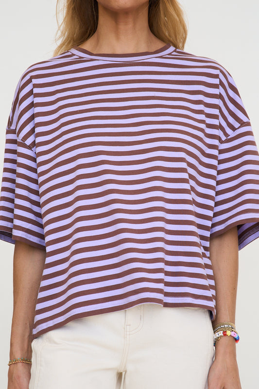 Oversized Stripe Boyfriend Tee