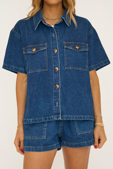 Lolly Denim Short Set