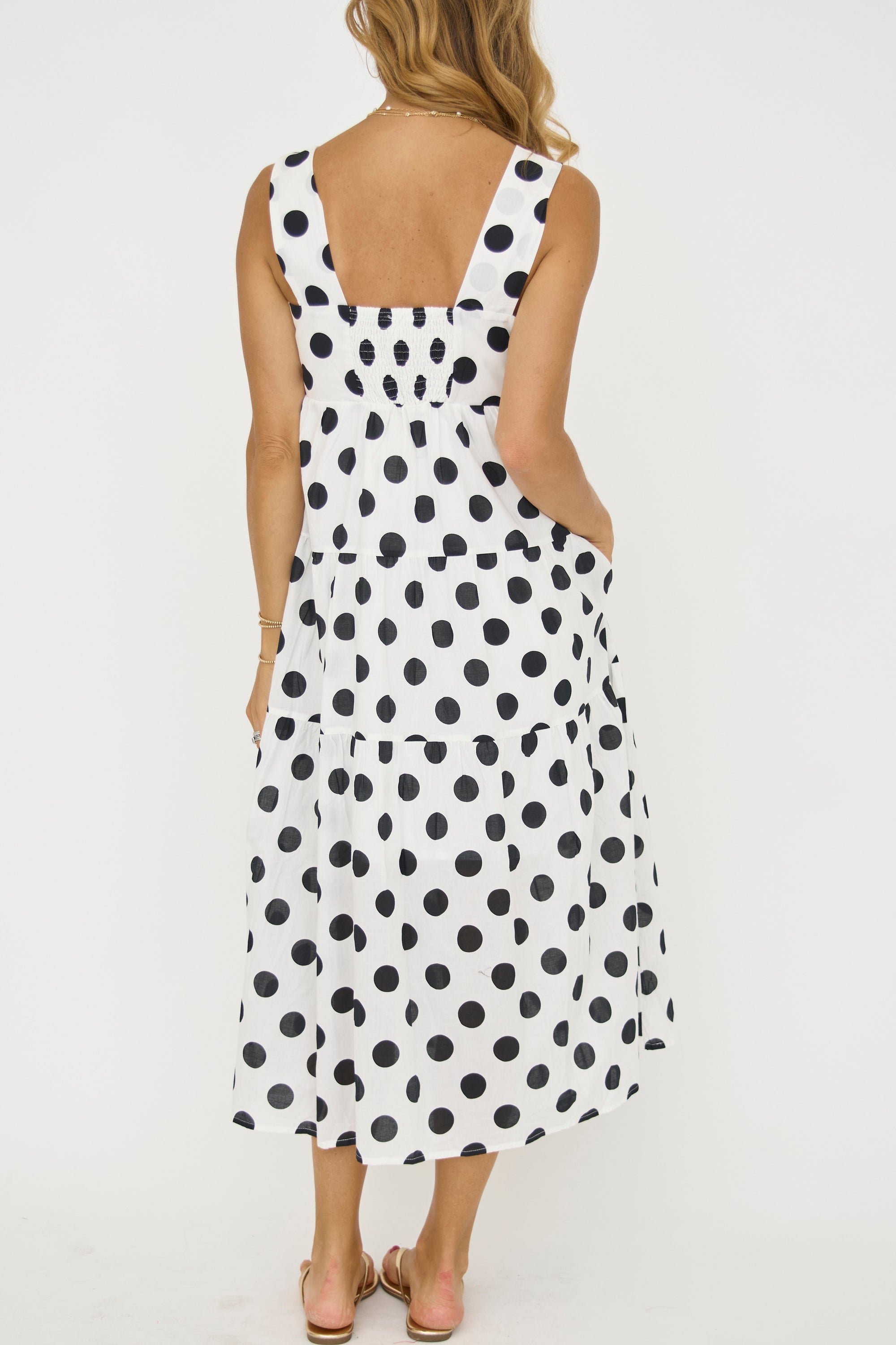 Polka Dot Midi Dress