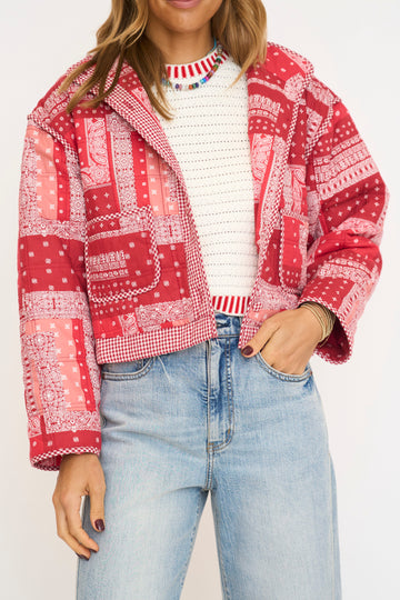 Bandana Patchwork Quilted Jacket
