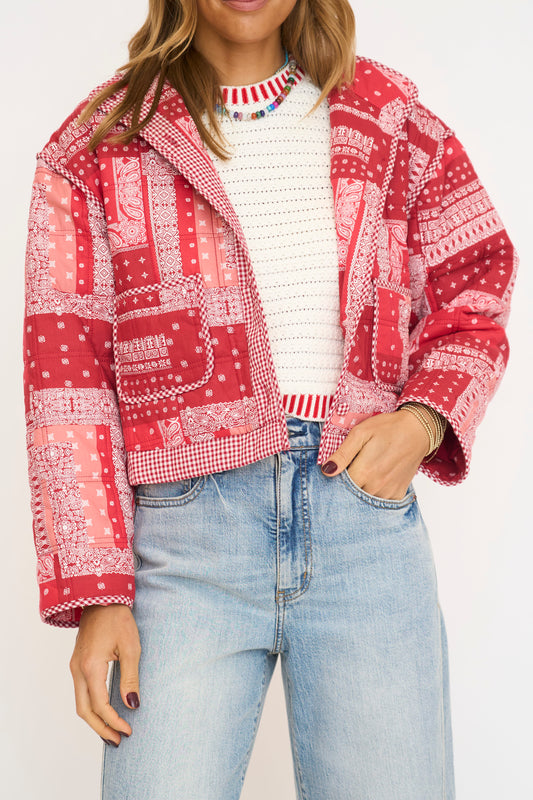 Bandana Patchwork Quilted Jacket