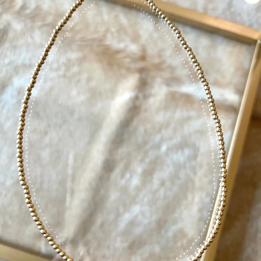 Gold Bead Necklace