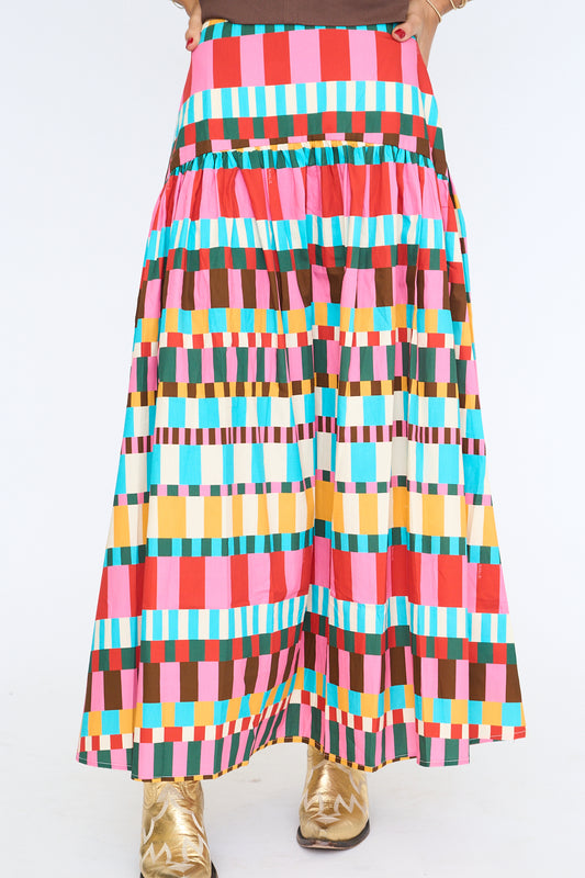 Pippa Plaid Maxi Skirt