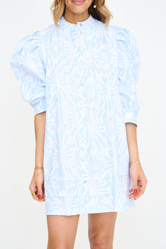 Tori Pintuck Mini Dress