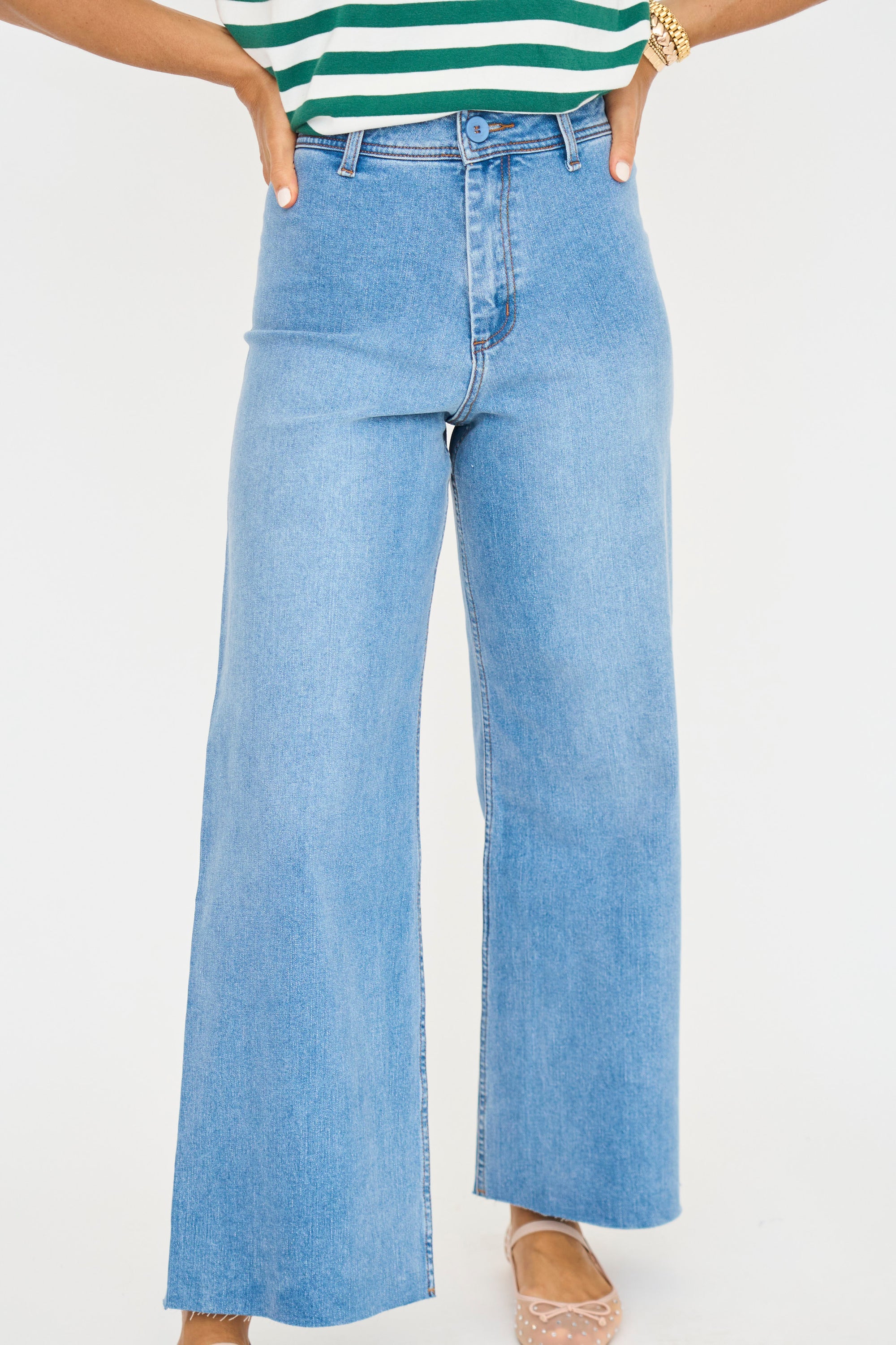 Maggie Wide Leg Denim Pants