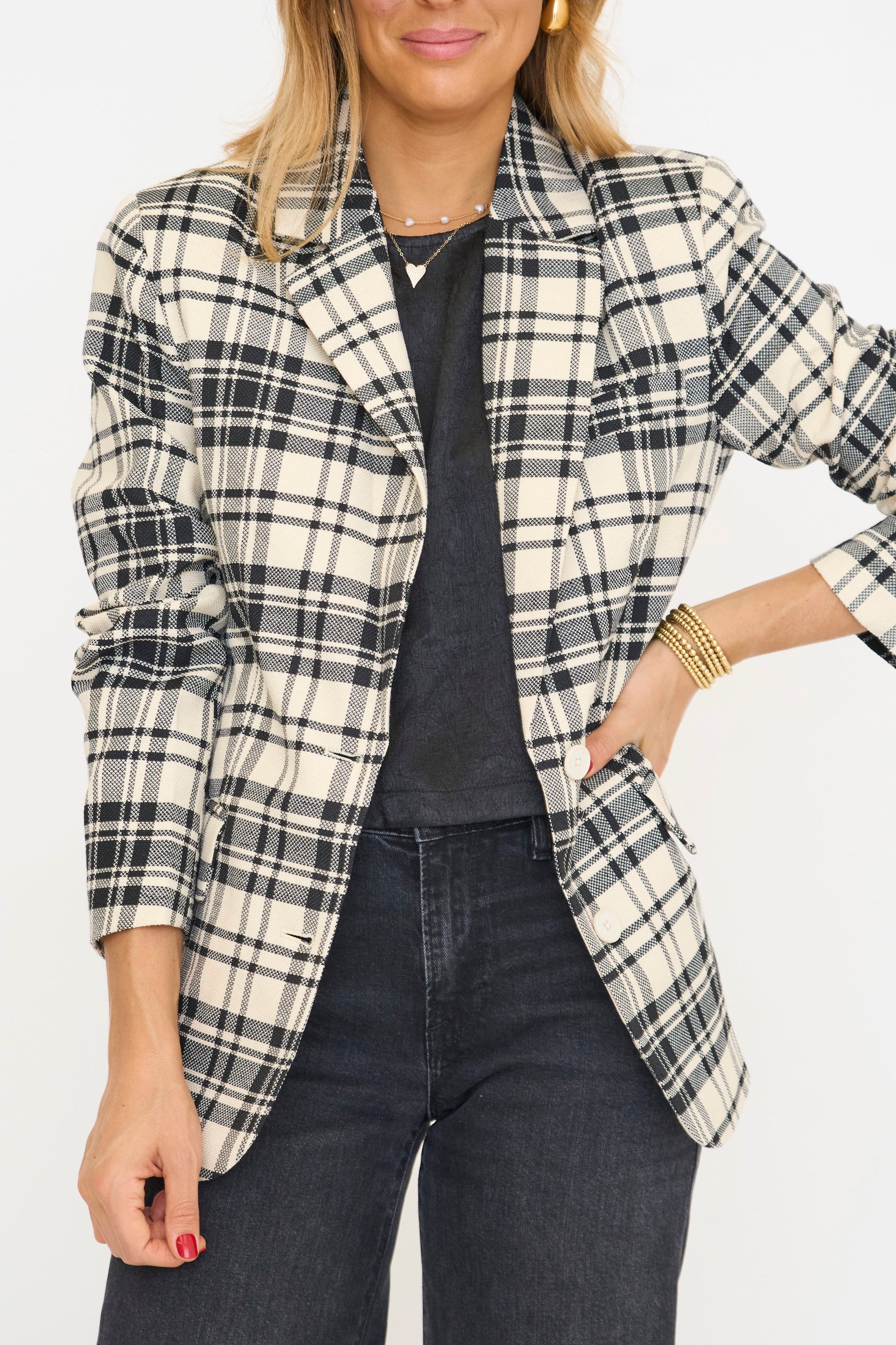 Statement Plaid Blazer