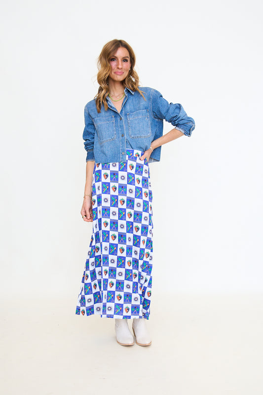 Cropped Denim Shirt