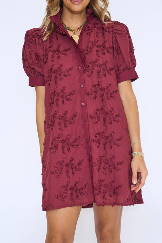 Gretchen Applique Mini Dress