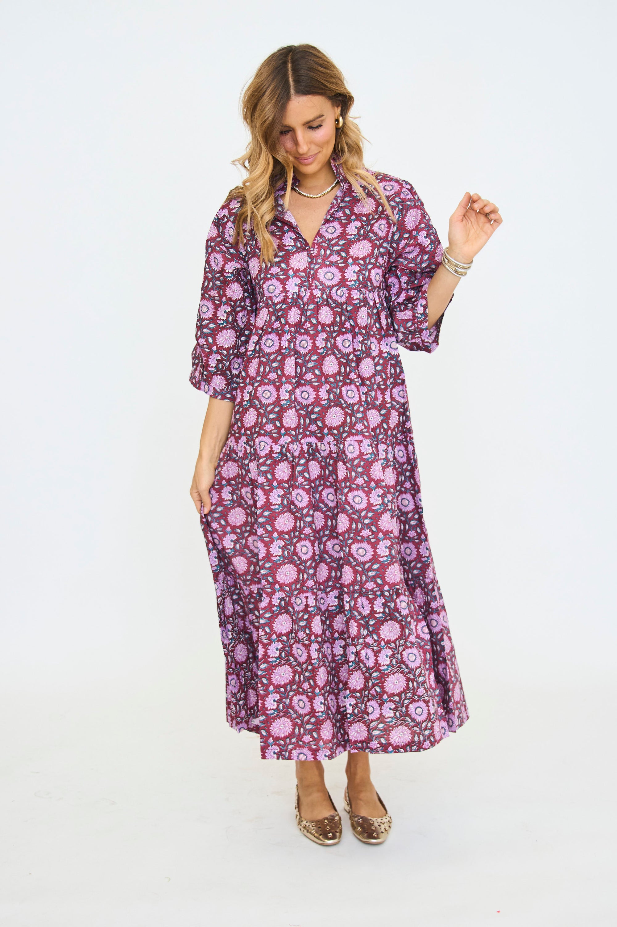 Palmetto Print Dress