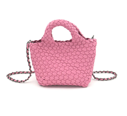 Woven Leather Mini Bag