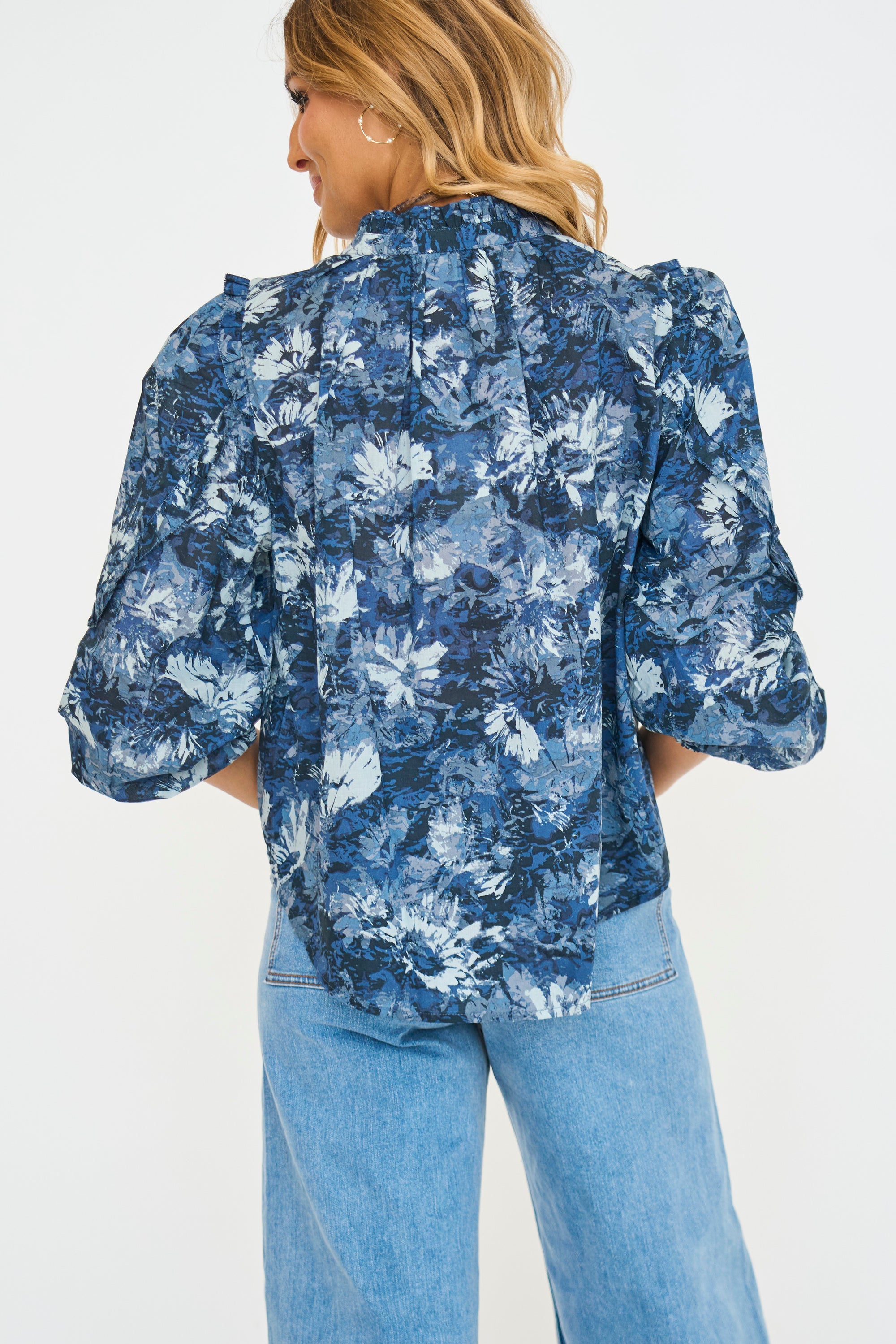 Blue Tuscany Blouse