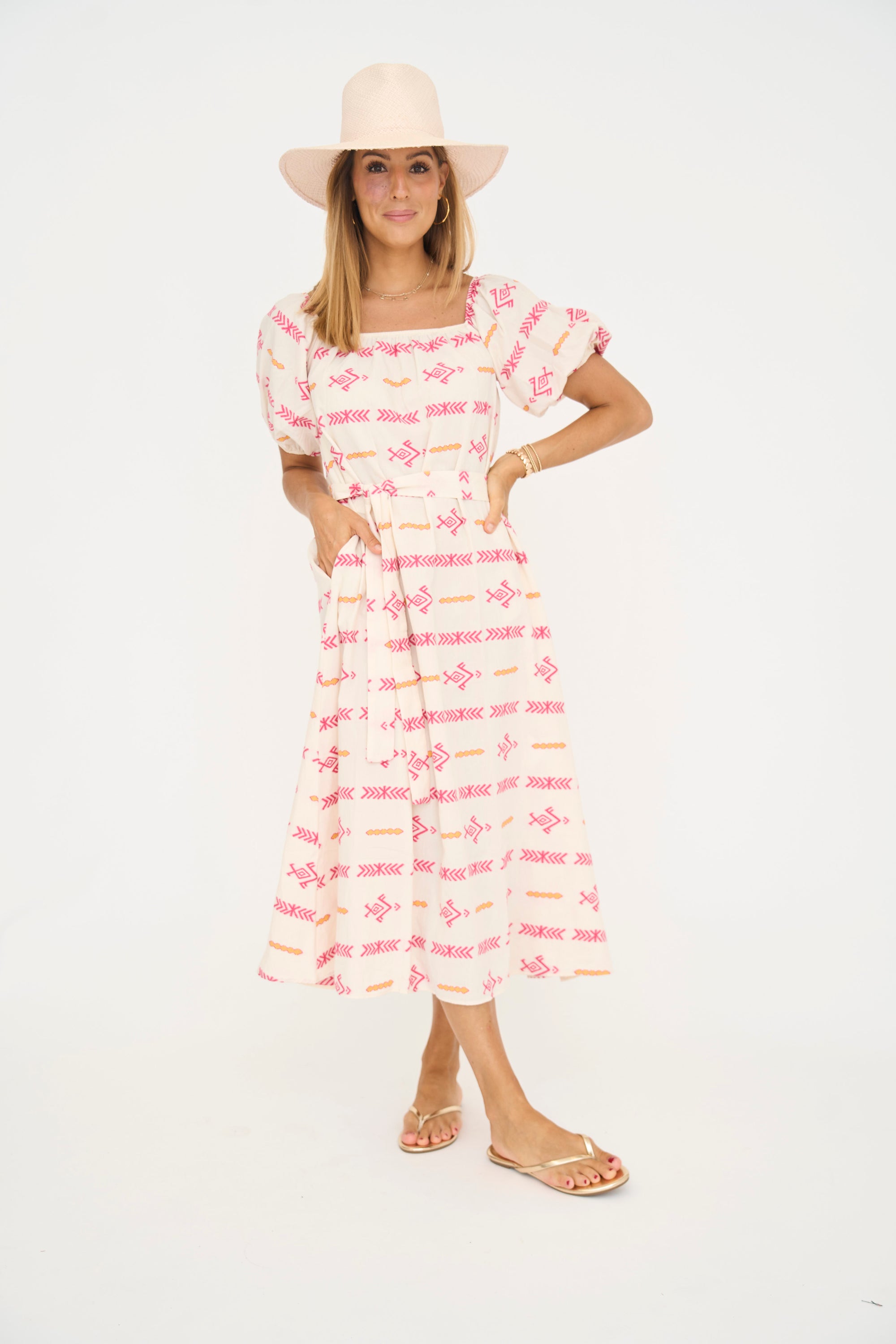 Off Shoulder Print Maxi Dress