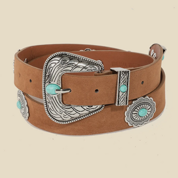 Floral Concho Disc Belt