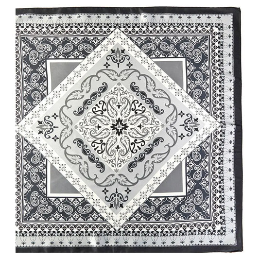 Paisley Arabesque Pattern Square Bandana Scarf