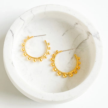 Studded Hoops