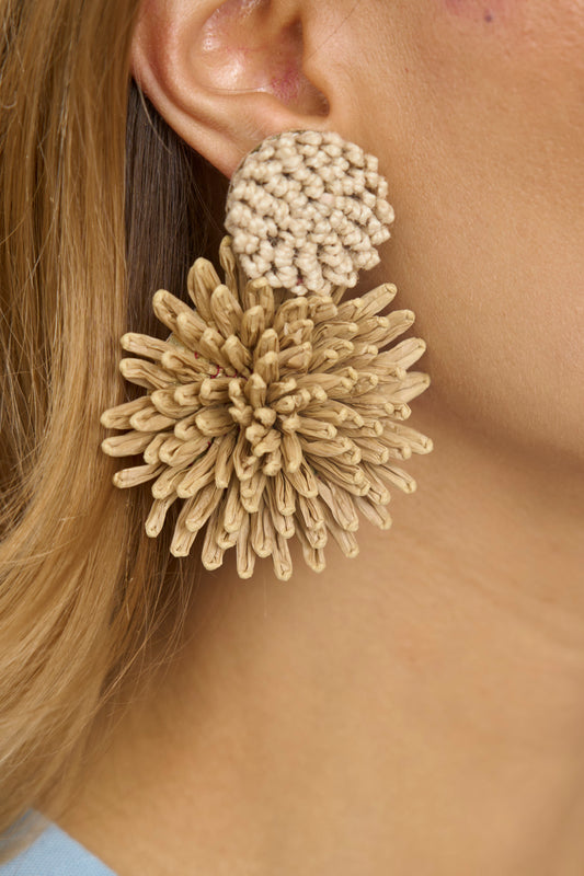 Big Double Floral Earrings