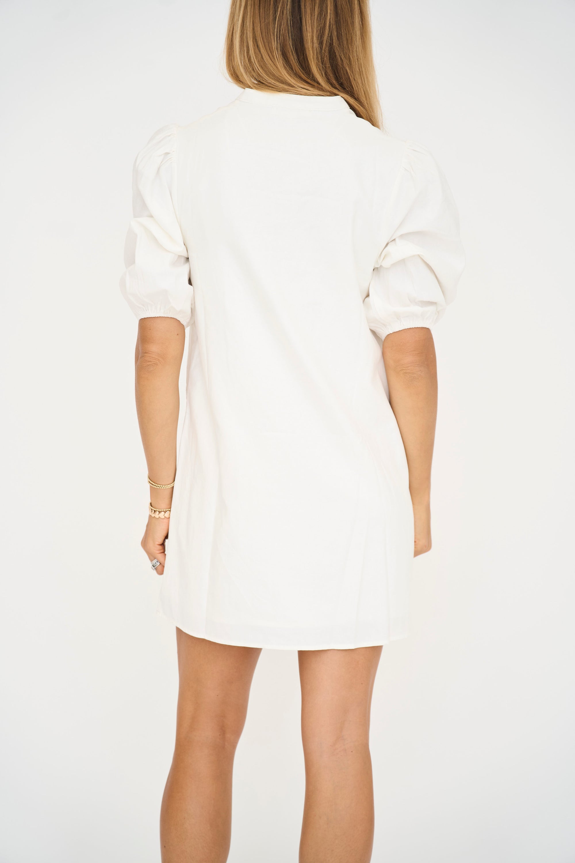 Linen Bow Front Mini Dress