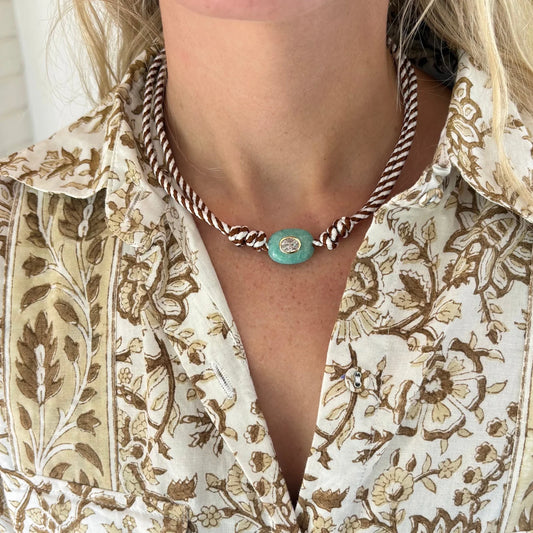 Cord and Stone Necklace