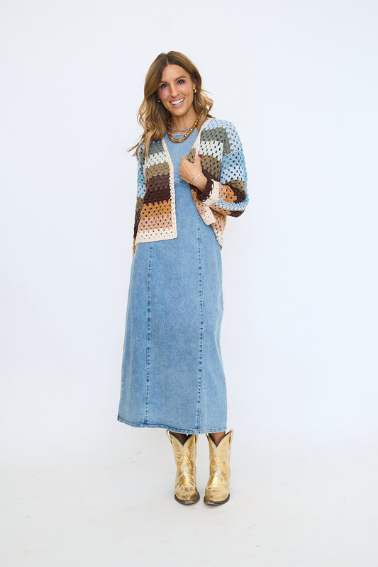 Gisela Light Wash Denim Dress